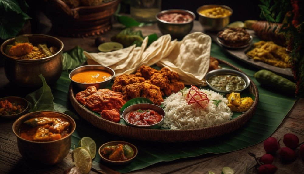 Freshly prepared fine dining dishes at a restaurant