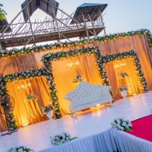 Luxury Floral Wedding Stage Decoration – Karisal Jaffna