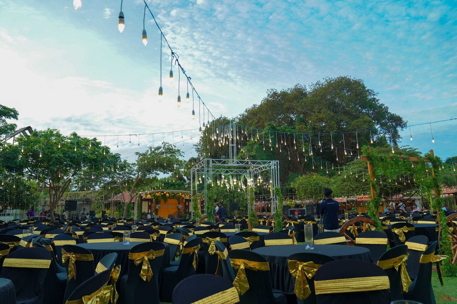 Elegant outdoor event venue for weddings and celebrations